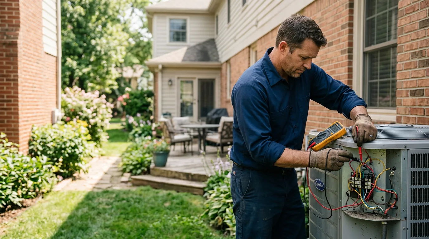 HVAC technician working near Landisville, PA